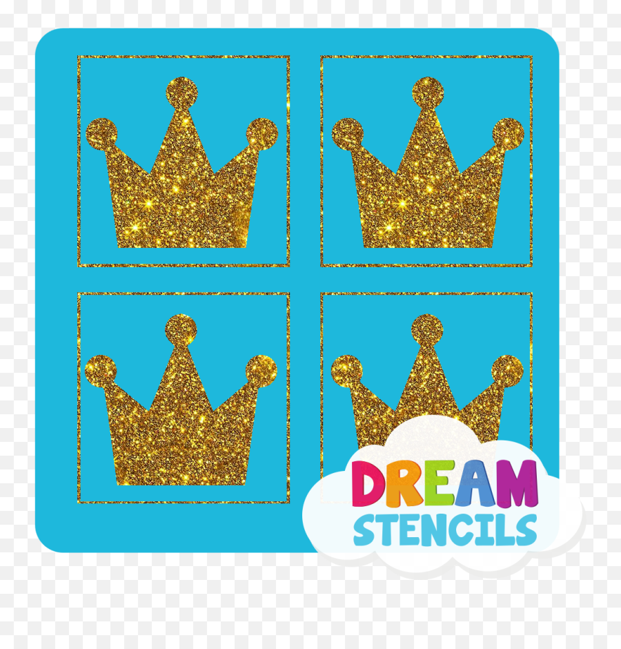 Mini 4 In 1 Crown Glitter Tattoo Stencil - Hp71 5pc Pack Piaa Constituiei Emoji,Crown Diamond Emoji