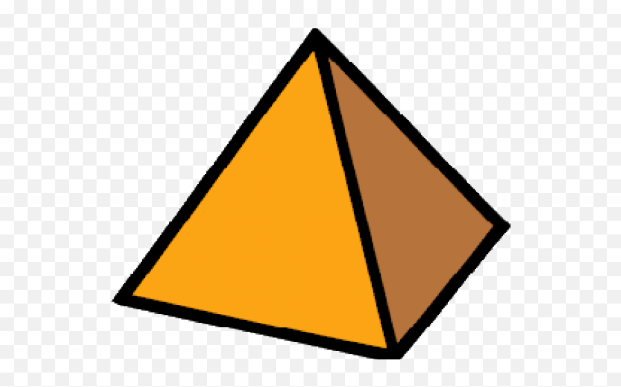 Pyramid Clipart Triangle Shaped Object - Triangle Pyramid 3d Shape Clipart Emoji,Pyramid Emoji