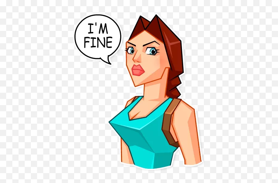 Telegram Stickers - Whatsapp Lara Croft Stickers Emoji,Raider Emoji