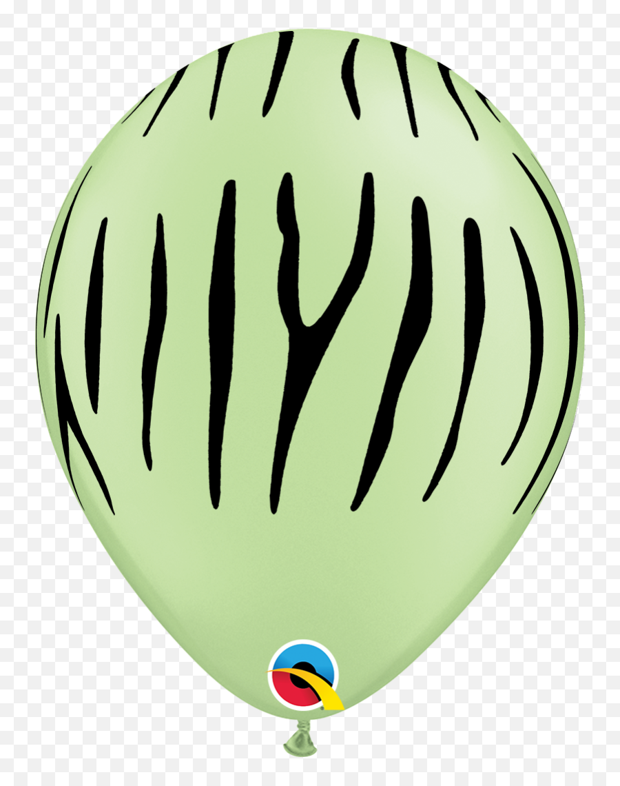 Zebra Stripes Latex Balloon - Hot Air Balloon Emoji,Latex Emoticons