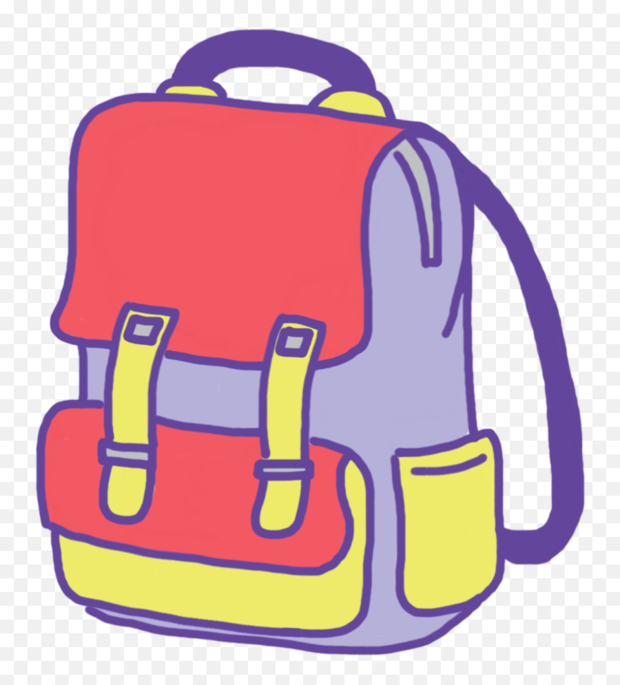 Bag Backpack Sticker - Girly Emoji,Hand And Backpack Emoji