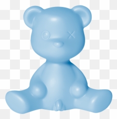 Qeeboo Teddy Boy Lamp Light Blue World - Teddy Boy Lamp Emoji,Blue Emotion Le Parfum By Pe