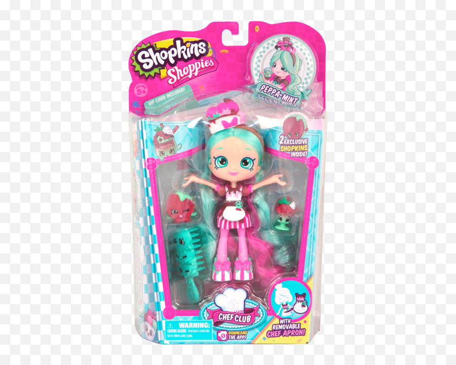 Shopkins Shoppies Chef Club W1 Dolls Chef Peppa Mint - Kids Toys Shopkins Shoppies Chef Club Emoji,Emojis Party Supplies