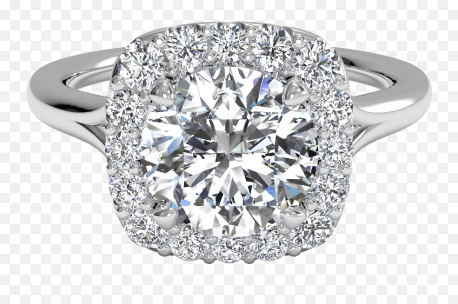 Ritani 1rz1322 - 4574 Frenchset Halo Diamond Engagement Ring Ritani Cushion Halo Diamond V Emoji,Man Engagement Ring Woman Emoji