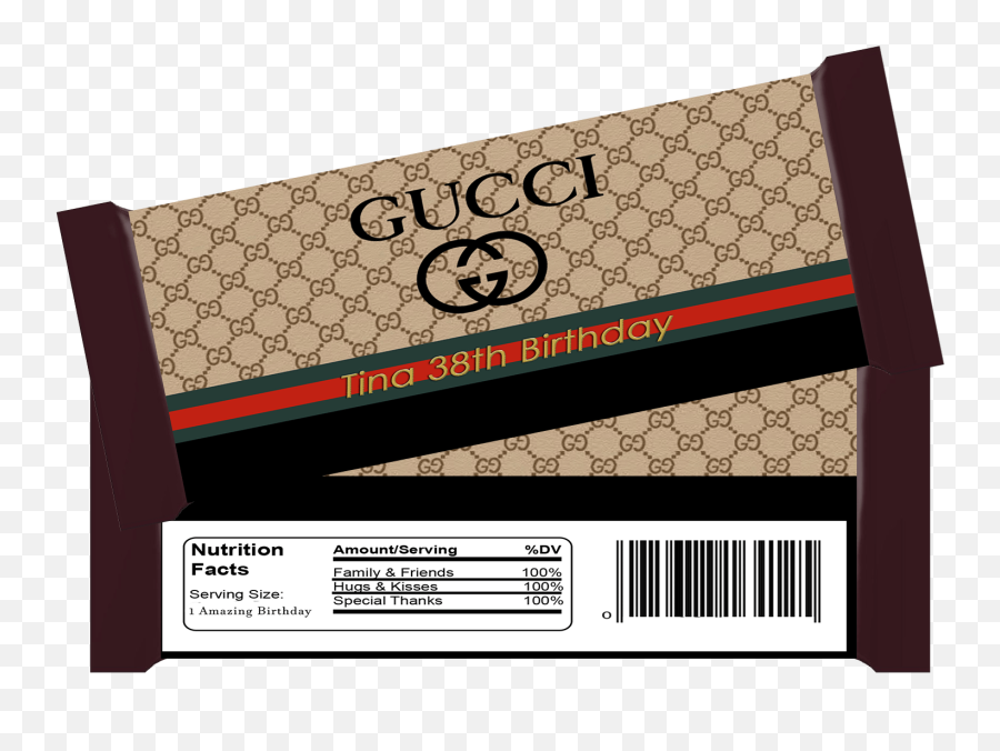 Gucci Candy Bar Wrapper - Horizontal Emoji,Chocolate Bar Emoji