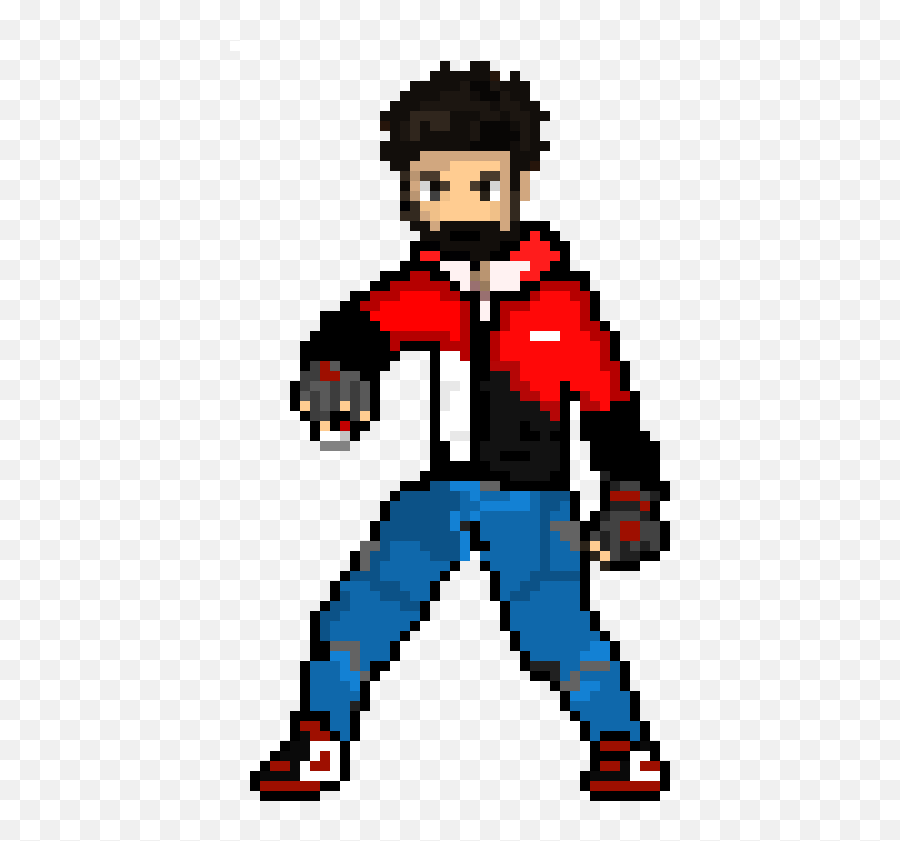 Pixel Art Gallery - Pokemon Trainer Pixel Art Emoji,Yosh Emoticon