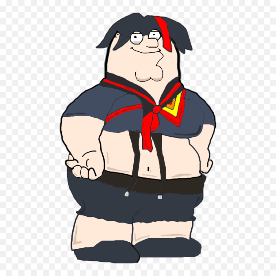 Ryuko Griffin - Peter Griffin As Ryuko Matoi Emoji,But With Real Human Emotions Family Guy