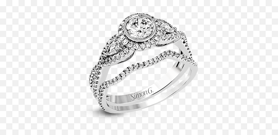 Simon G Platinum Wedding Set 15305875 - Wedding Ring Emoji,Star Platinum Emotion
