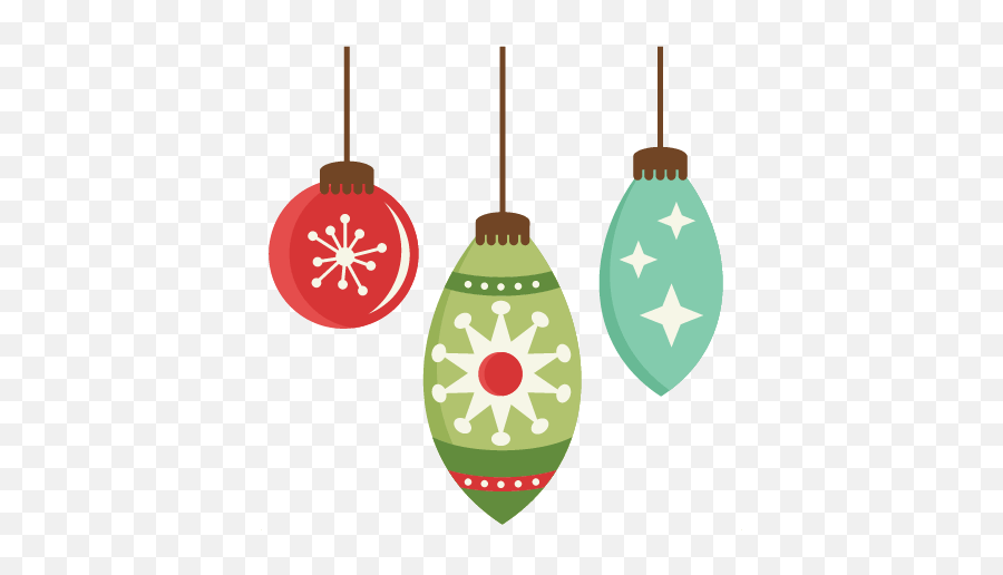 Christmas Flat Design Ornament Set Png Min - Christmas Ornament Png Cute Emoji,Blue Christmas Balls Emojis