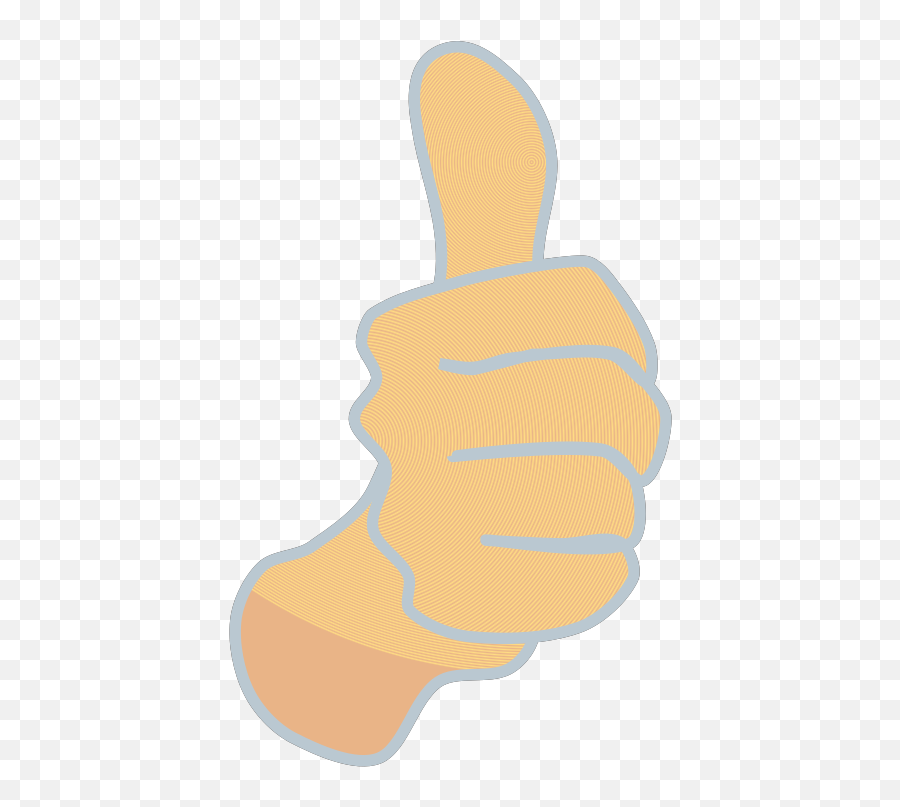 Thumbs Up Modified Original With Blue Borders Png Svg Clip Emoji,Large Emojis Thumbs Up