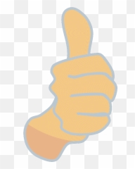 Thumbs Up Modified Original With Blue Borders Png Svg Clip Emoji,Large Emojis Thumbs Up