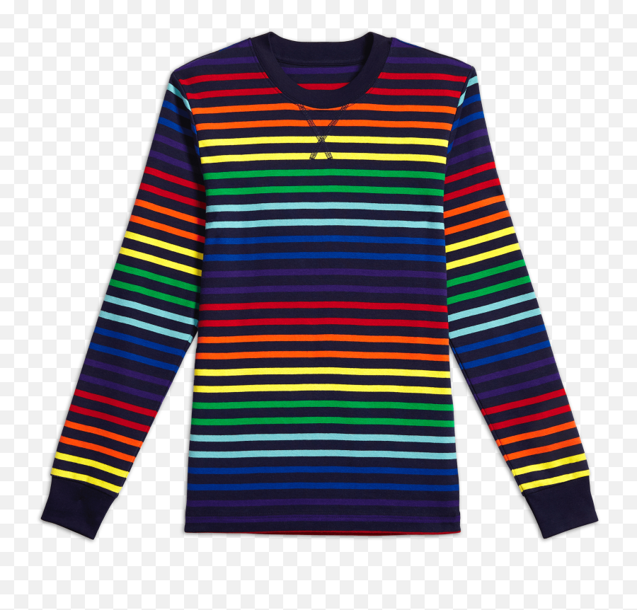 Primary Kids Unisex Rainbow Striped Super Soft Cotton Pajama - Mens Jumpers Striped Black Grey Emoji,Soft Pj Pants Emojis