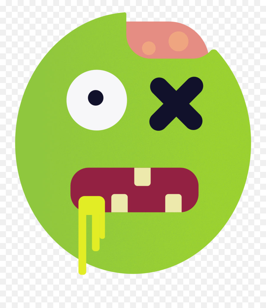 Spooky Illustration Tim Evancho - Happy Emoji,Zombi Text Emoticon