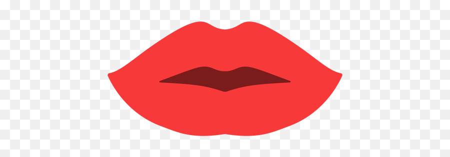 Woman Lips Flat - Transparent Png U0026 Svg Vector File Lips Clipart Red Emoji,Transparent Background Lipstick Emojis