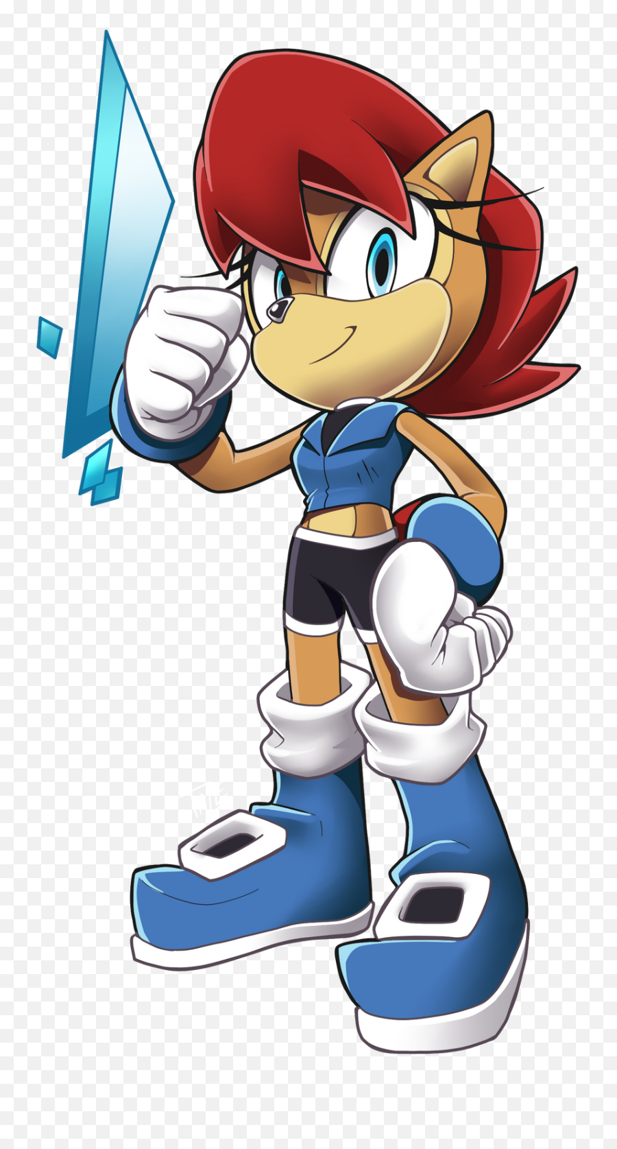 Which Sonic The Hedgehog Comic Do You - Sally Acorn Fan Art Sonic Emoji,Archie No Emotions No Relationships