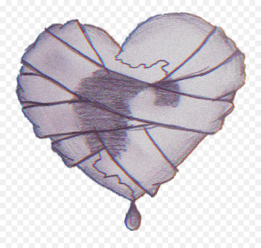 Sticker Heart Broken Pain Sticker - Wounded Heart Drawing Emoji,Heart Pain Meme Emojis