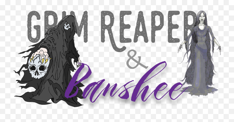 Monster And Book Guest Post Grim Reaper U0026 Banshee With - Fictional Character Emoji,Grim Reaper Emoticon Facebook