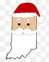 Santa Claus Indiana Clipart - Santa Claus Emoji,Crying Santa Claus Emoticon