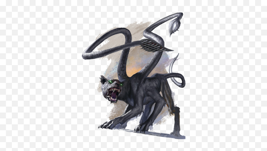 Dungeons U0026 Dragons Creatures A To E Characters - Tv Tropes Displacer Beast Emoji,Monstrous Emotion