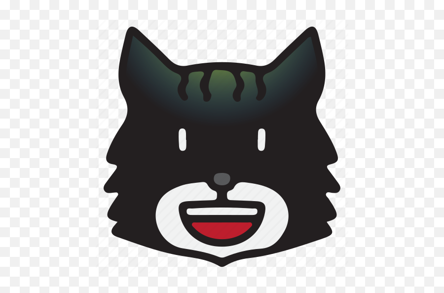 Cat Cute Emoji Kawaii Laughing Icon - Download On Iconfinder Dead Cat Icon Png,Kawaii Emojis Transparent