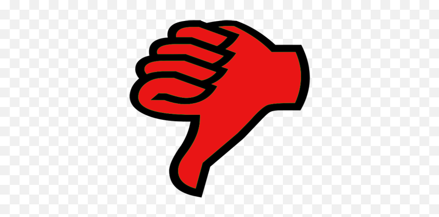 Thumbs Down Emoticon - Red Thumbs Down Png Emoji,Facebook Thumbs Down Emoticon