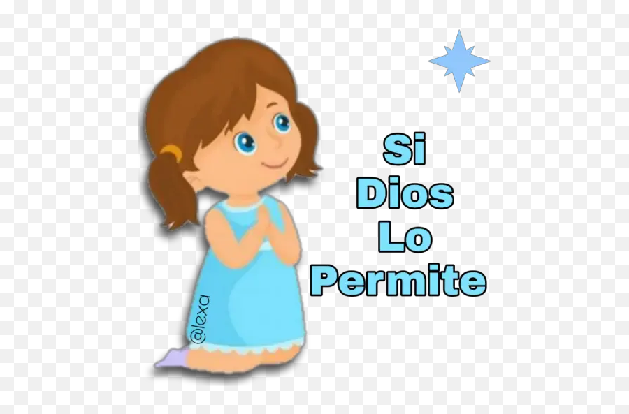 Sticker Maker - Bendiciones De Dios Cute Girl Praying Clipart Emoji,Imagenes De Emojis Animados
