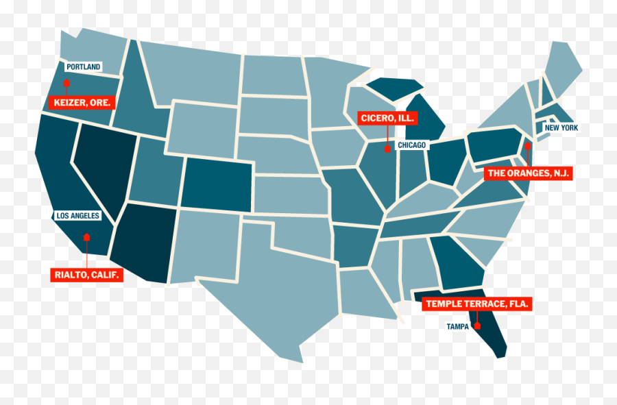 Sympathy For The Suburbs - Modern Us Map Cool Emoji,Chris Watts No Emotion No Empathy