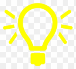 Yellow Light Bulb 6 Icon - White Light Symbol Png Emoji,Light Bulb Emojis