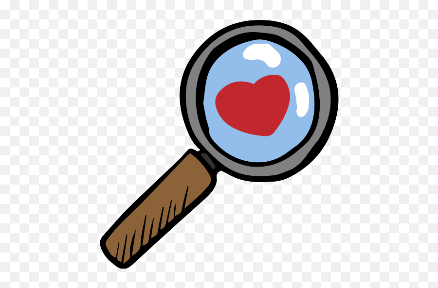 Magnifying Glass Vector Svg Icon - Magnifying Glass Clipart Heart Emoji,Magnifying-glass Emojis