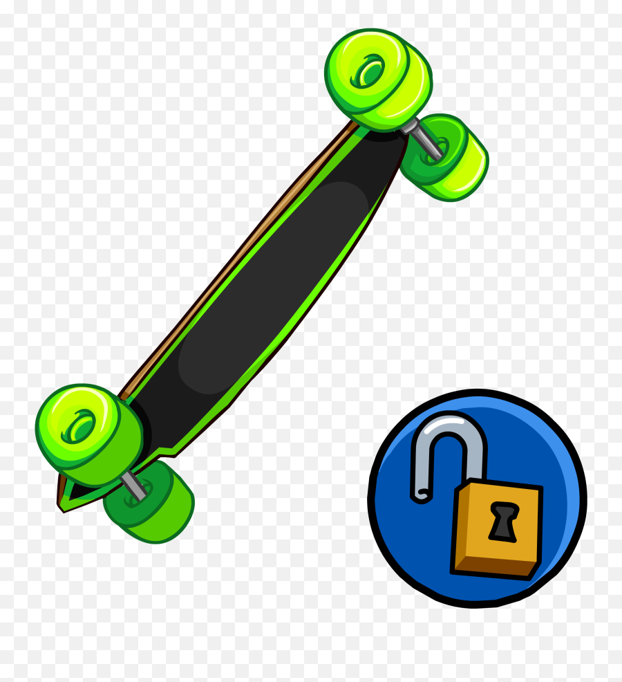 Neon Green Longboard Club Penguin Wiki Fandom Emoji,Lime Green Emojis