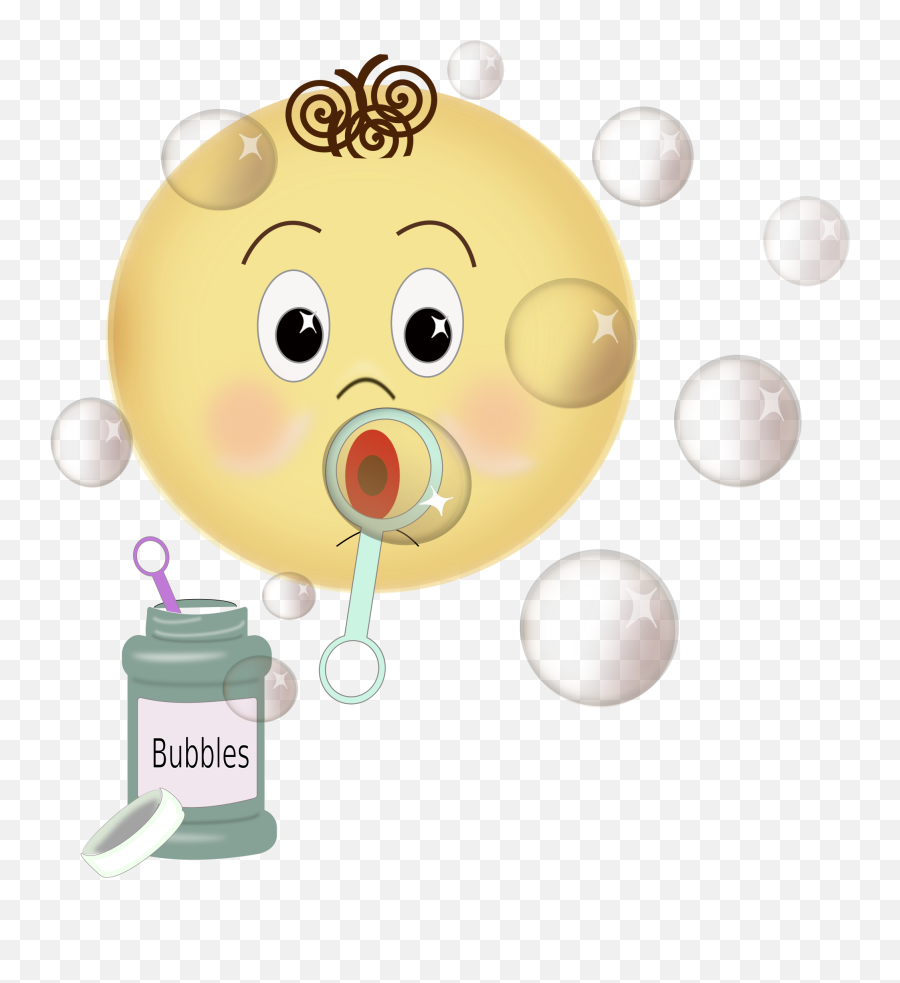 Blowing Bubbles - Cute Blowing Bubbles Bubble Wand Clipart Emoji,Blowing Bubbles Emoji