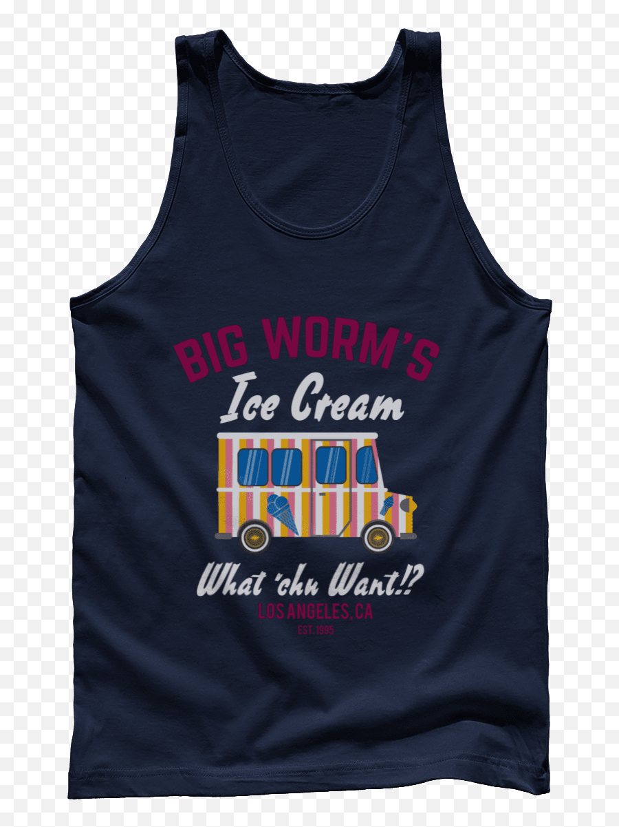 Big Worms Ice Cream - Active Tank Emoji,Playing With My Emotions Smokey