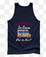 Big Worms Ice Cream - Active Tank Emoji,Playing With My Emotions Smokey