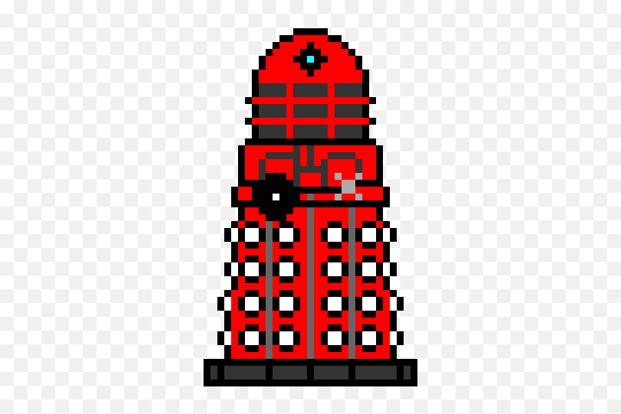 Dalek Pixel Art Maker Emoji,Dalek Emoticon Text