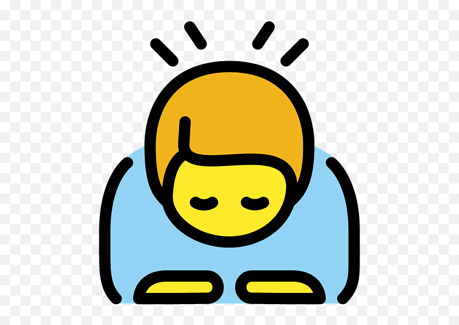 Man Bowing Emoji Clipart,Apology Emoji