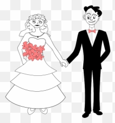 Bride And Groom Clipart I2clipart - Royalty Free Public Emoji,Facebook Emoticons Bride