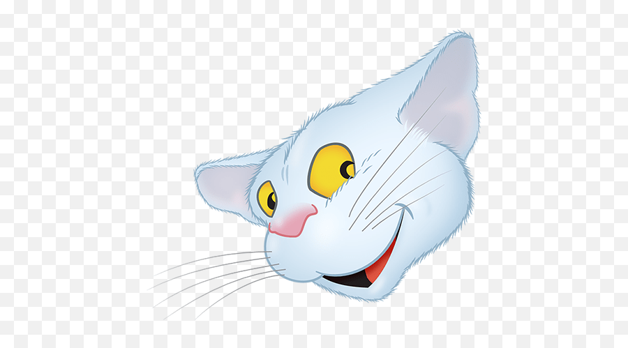White Cat Emoji - Soft,White Cat Emoji