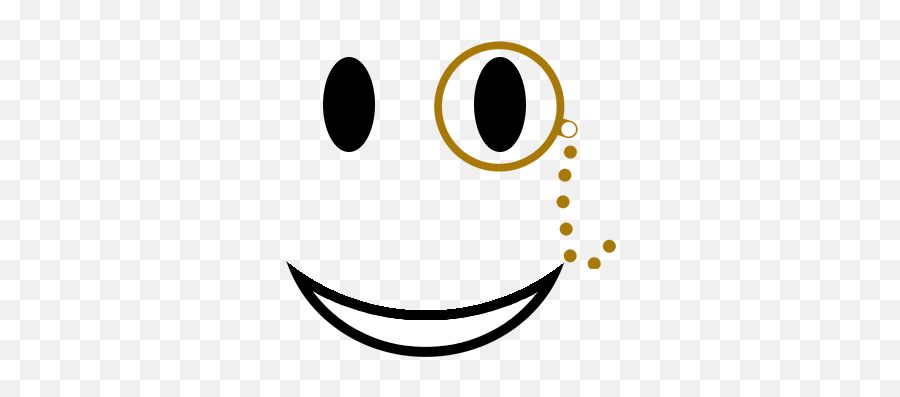 Gold Monocle - Paper Roll Emoji,Monocle Emoticon