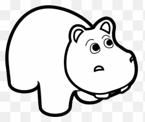 Clip Art - Hippo Outline Emoji,Hippo Emoji Android