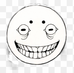Smile Creepy Doodle Illustration Grin Evil Teeth - Creepy Smile Doodle Emoji,Evil Grin Emoji