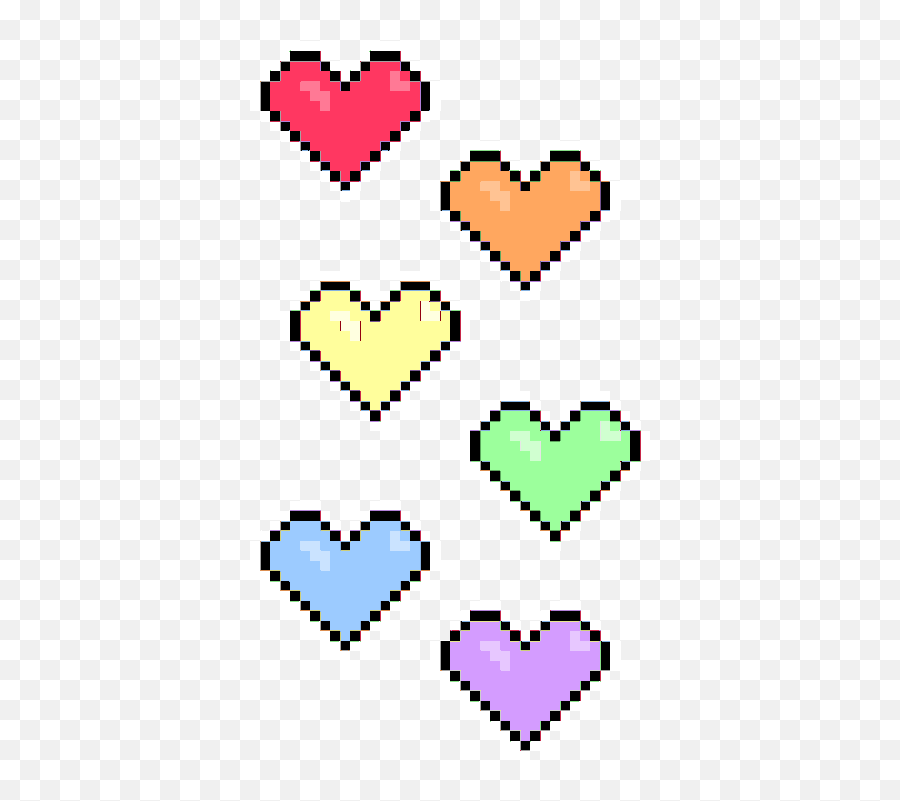 Small And Tiny Heart Pattern Gif - Pixel Heart Gif Emoji,Small Heart Emoticon