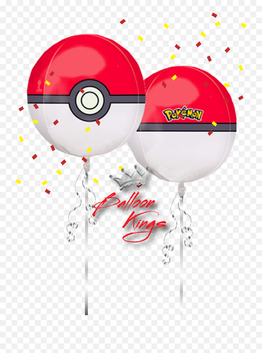 Pokemon Ball - Pokeball Balloon Png Emoji,Pikachu Emoji Text