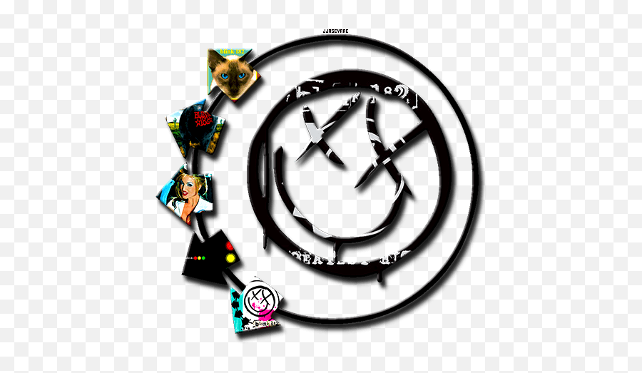 Blink 182 Smiley 6 Arrows Hd Png - Blink 182 Smiley Emoji,Starbucks Logo Emoji