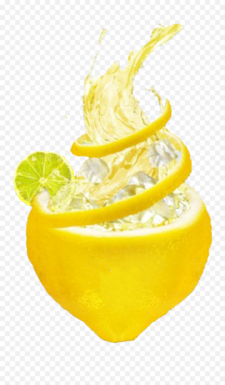 Mq Lemon Sliced Fruit Fruits Splash Sticker By Marras - Cocktail Emoji,Lemon Emoji Sticker