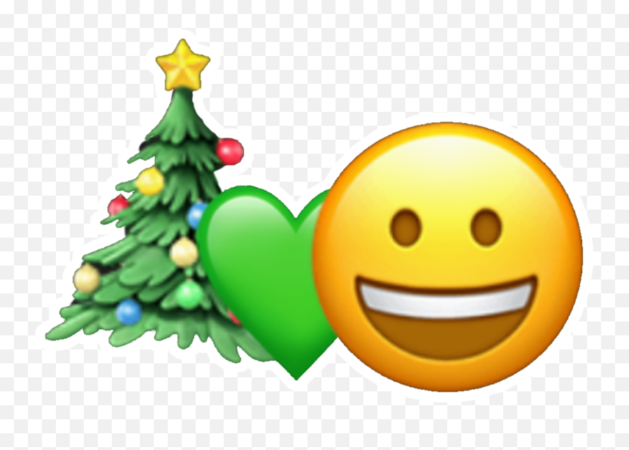 The Most Edited Ariann Picsart - Happy Emoji,Emoticon Christmas Ornament