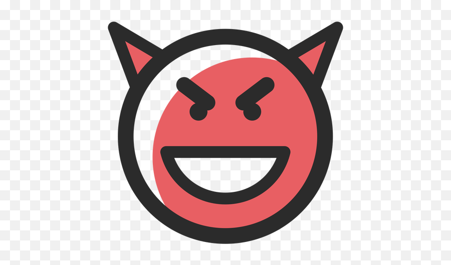 Devil Colored Stroke Emoticon - Transparent Png U0026 Svg Vector Cara Diablo Png Emoji,Devil Emoji