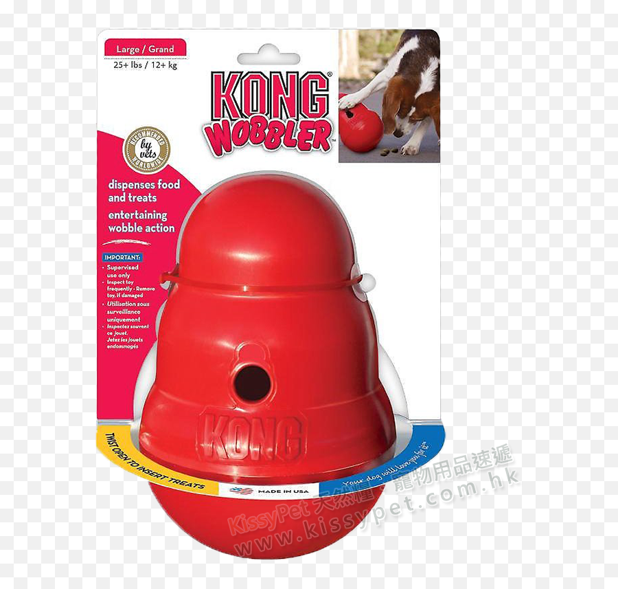 Kong Wobbler Dog Treats Tumbler Toy - Kong Emoji,Emotion Pets Toy