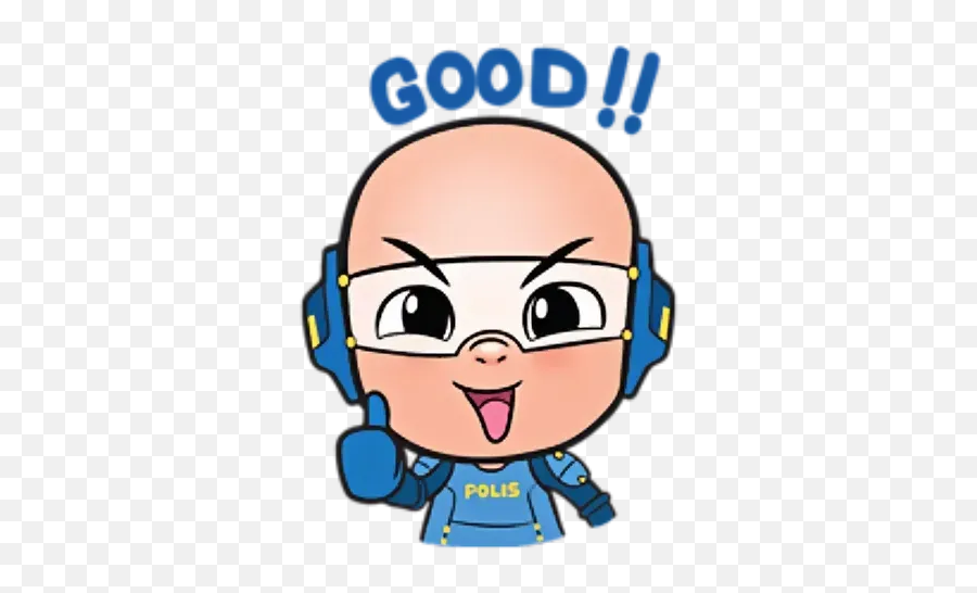 Upin Ipin Whatsapp Stickers - Stickers Cloud Upin Ipin Sticker Whatsapp Emoji,Emoticon Bergerak Untuk Powerpoint