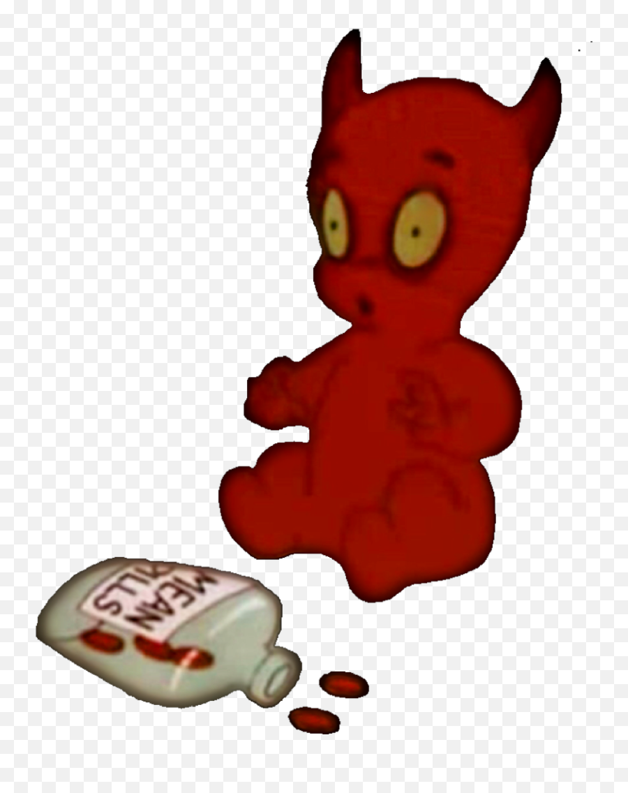 Devil Devilcasper Mean Sticker - Cartoon Profile Aesthetic Emoji,Red Devil Emoji Meaning