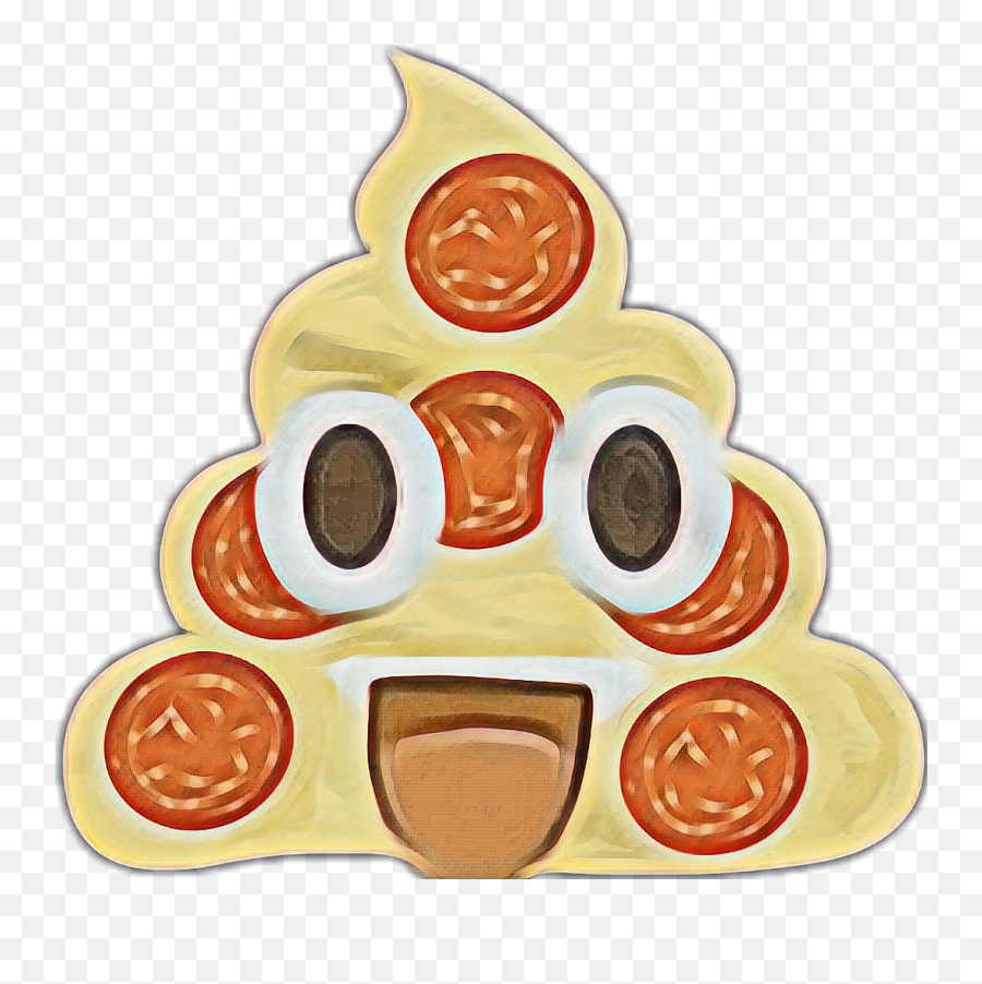 Emoji Poopemoji Pizza Mouth Sticker,Oif 644 Emoji